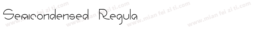Semicondensed Regula字体转换